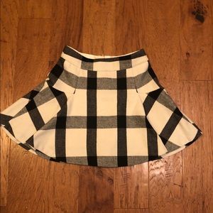 Adorable plaid wool skirt